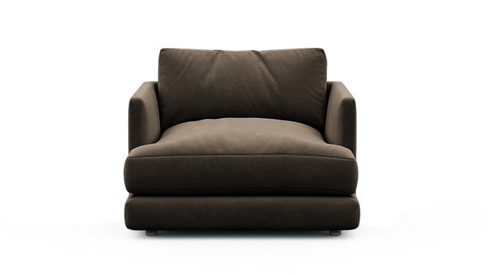 Кресло Ибица коричневого цвета - купить Интерьерные кресла по цене 28618