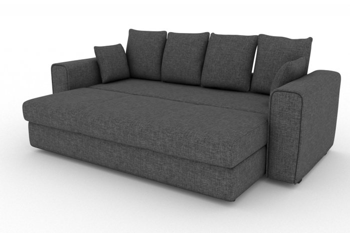 Прямой диван-кровать Giverny серого цвета - купить Прямые диваны по цене 16000.0