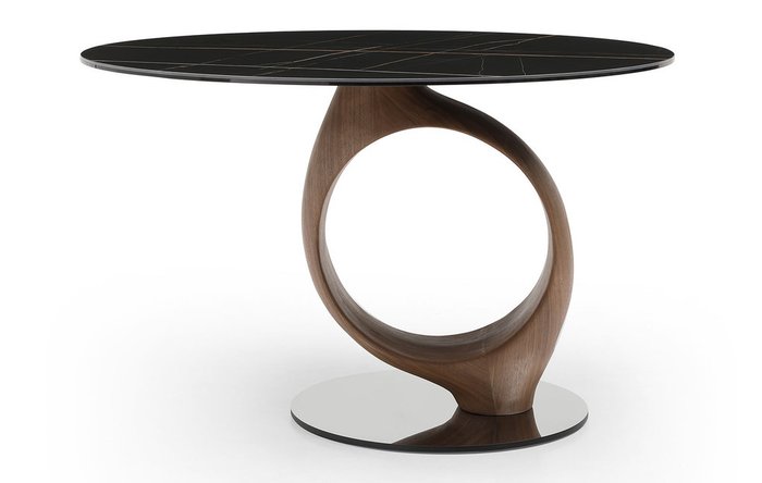 Стол обеденный Oasis с черной столешницей - купить Обеденные столы по цене 206980.0