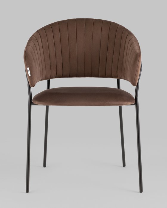 Стул Бруно коричневого цвета - лучшие Обеденные стулья в INMYROOM