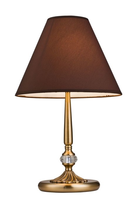 Настольная лампа Chester с коричневым абажуром