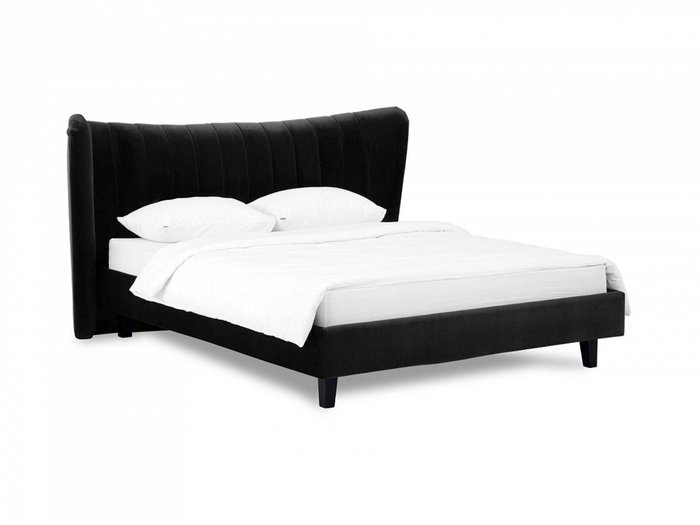 Кровать Queen Agata L 160х200 черного цвета - купить Кровати для спальни по цене 50880.0