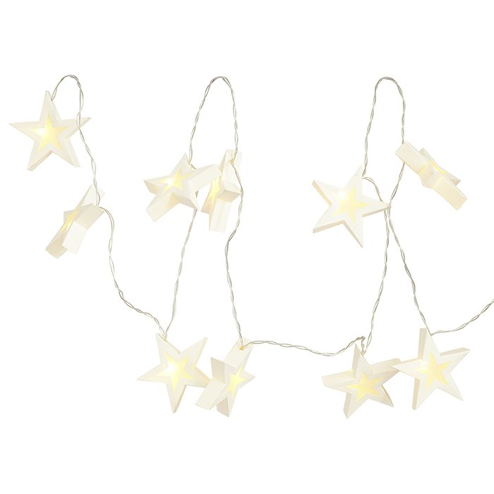 Гирлянда светодиодная Bright stars белого цвета