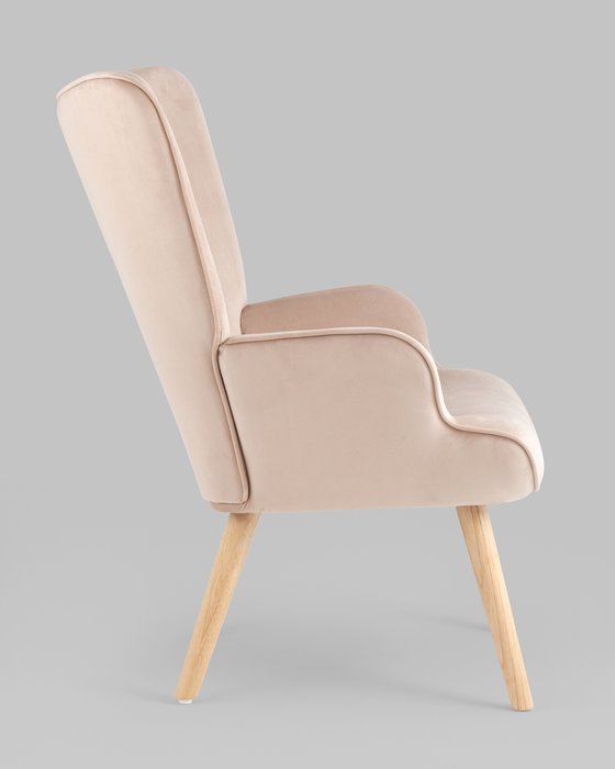 Кресло Хью бежевого цвета - лучшие Интерьерные кресла в INMYROOM