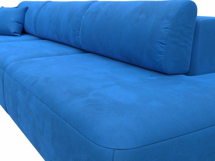 Диван-кровать Лига 036 Модерн Лонг темно-голубого цвета с левым подлокотником - лучшие Прямые диваны в INMYROOM