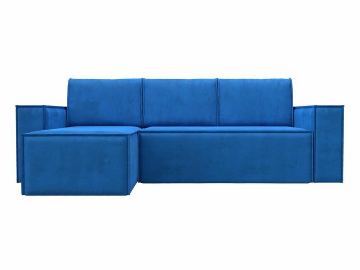 Угловой диван-кровать Куба голубого цвета левый угол - купить Угловые диваны по цене 58999.0