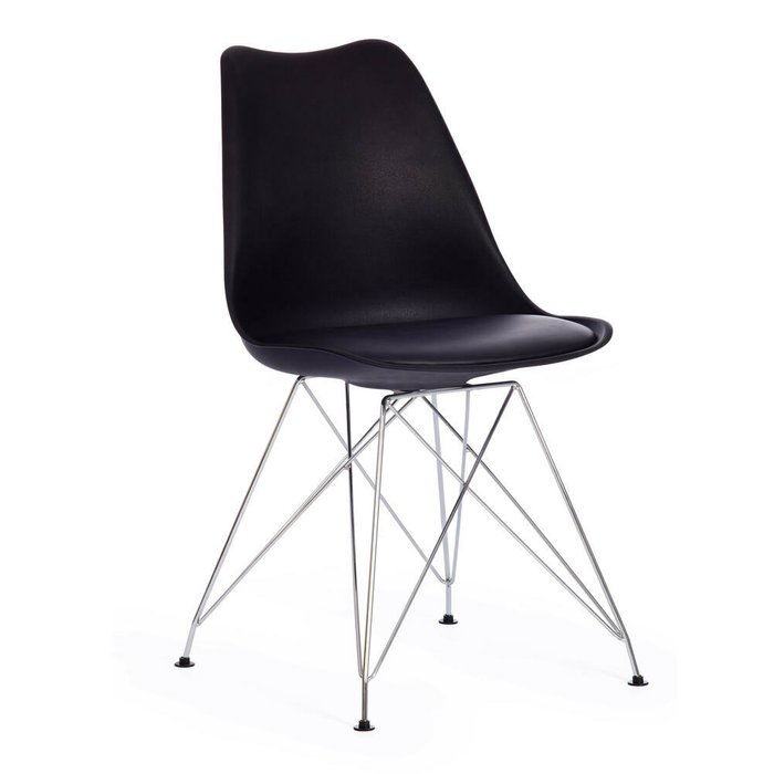 Стул Tulip Iron Chair черного цвета