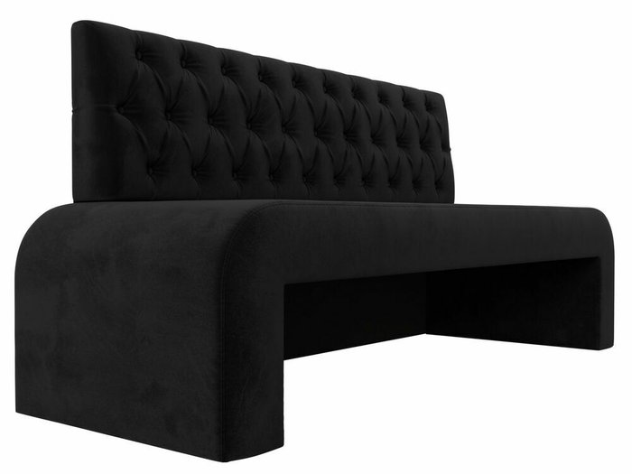 Прямой диван Кармен Люкс черного цвета - лучшие Прямые диваны в INMYROOM