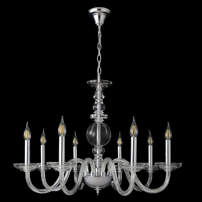 Подвесная люстра ARABESQUE SP8 CHROME (металл, цвет хром) Подвесная люстра ARABESQUE SP8 CHROME (металл, цвет хром)