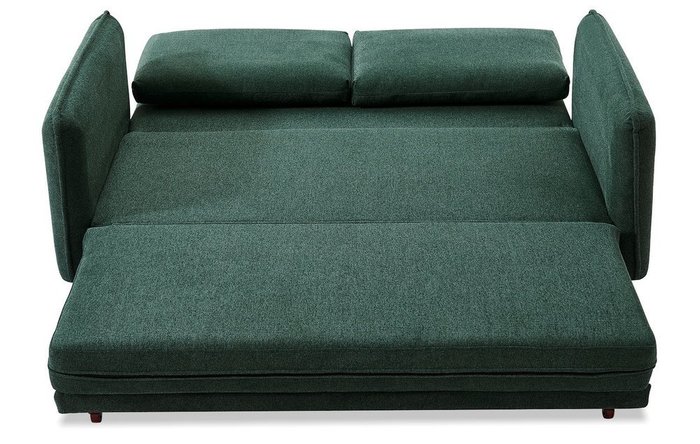 Прямой диван-кровать Arizona темно-зеленого цвета - лучшие Прямые диваны в INMYROOM