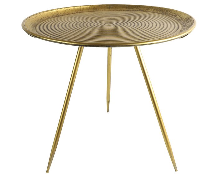 Кофейный столик золотого цвета