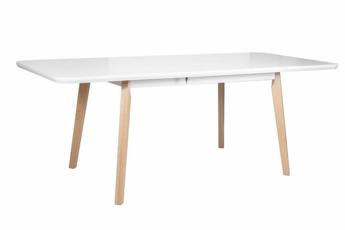 Раздвижной обеденный стол Oslo белого цвета - лучшие Обеденные столы в INMYROOM