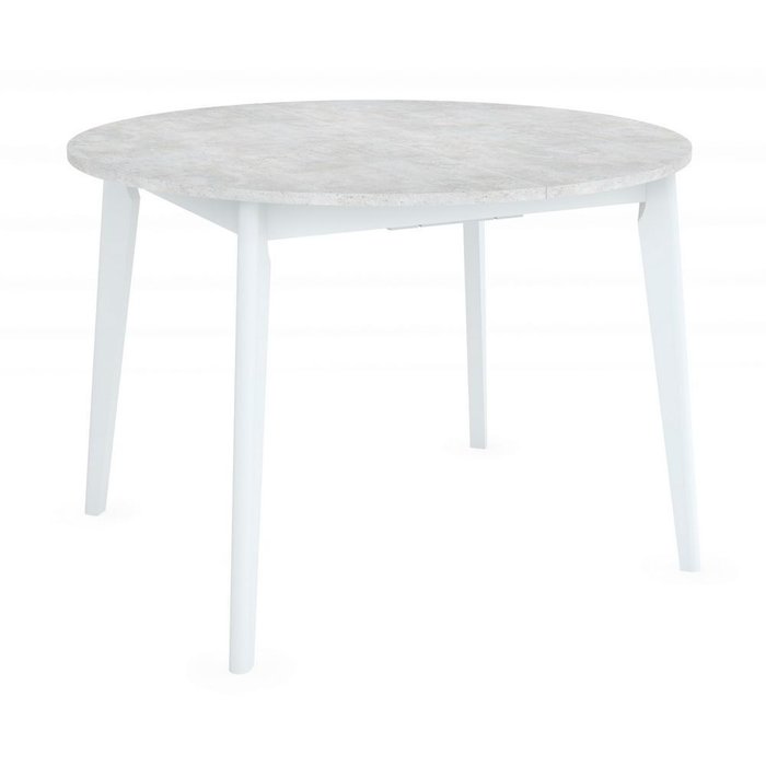Стол обеденный раскладной Oslo серо-белого цвета