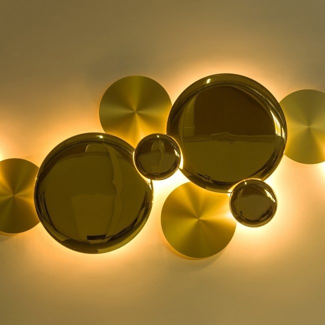 Настенный светильник Mundo золотого цвета - лучшие Бра и настенные светильники в INMYROOM