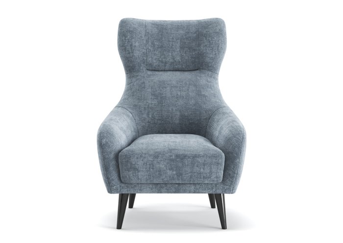 Кресло Shelby серо-синего цвета - купить Интерьерные кресла по цене 49900.0