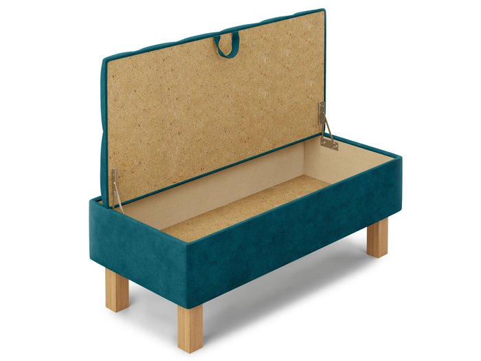 Банкетка Agat сине-зеленого цвета с ящиком для хранения  - лучшие Банкетки в INMYROOM