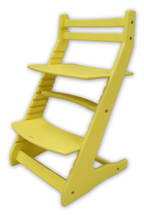 Растущий регулируемый стул Вырастайка желтого цвета