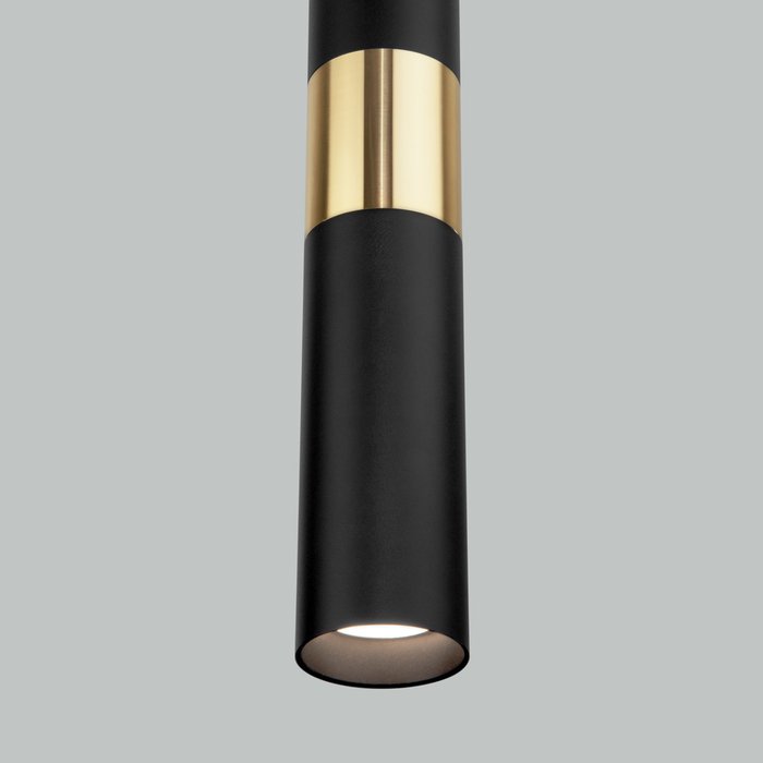 Подвесной светильник 50097/1 черный/золото - лучшие Подвесные светильники в INMYROOM