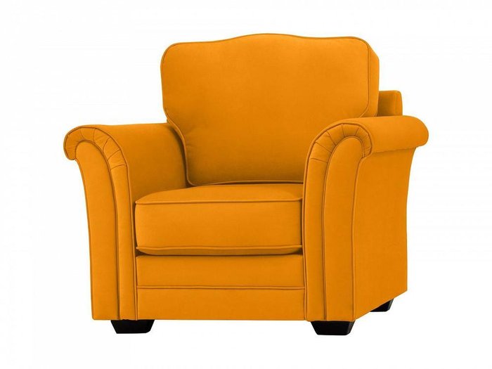 Кресло Sydney горчичного цвета - купить Интерьерные кресла по цене 51390.0