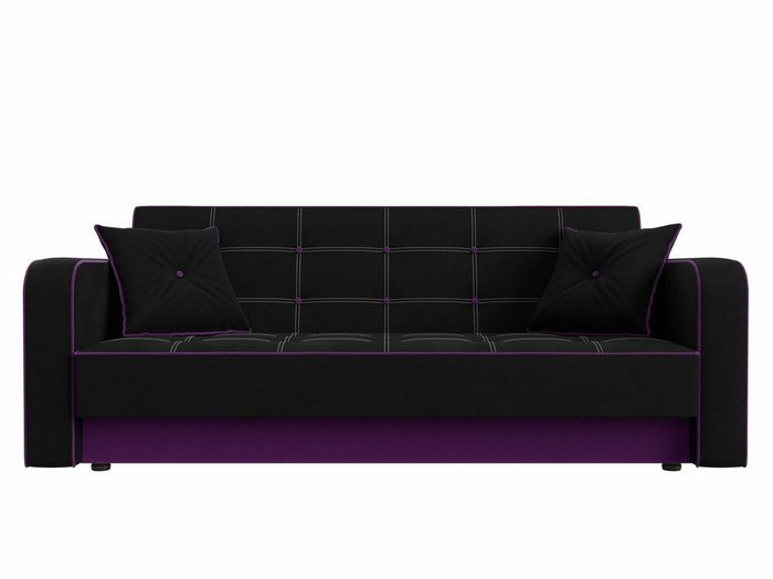 Диван-кровать Тур черного цвета (микровельвет) - купить Прямые диваны по цене 29999.0