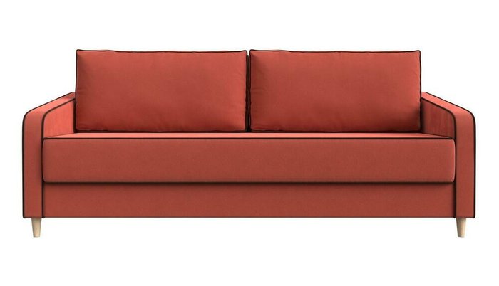 Прямой диван-кровать Варшава кораллового цвета - купить Прямые диваны по цене 56999.0