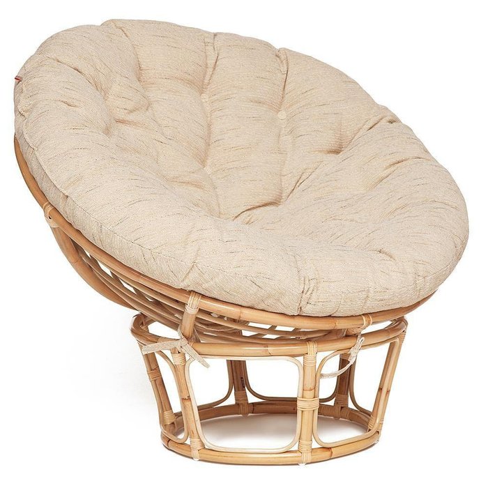 Кресло Papasan Eco бежевого цвета