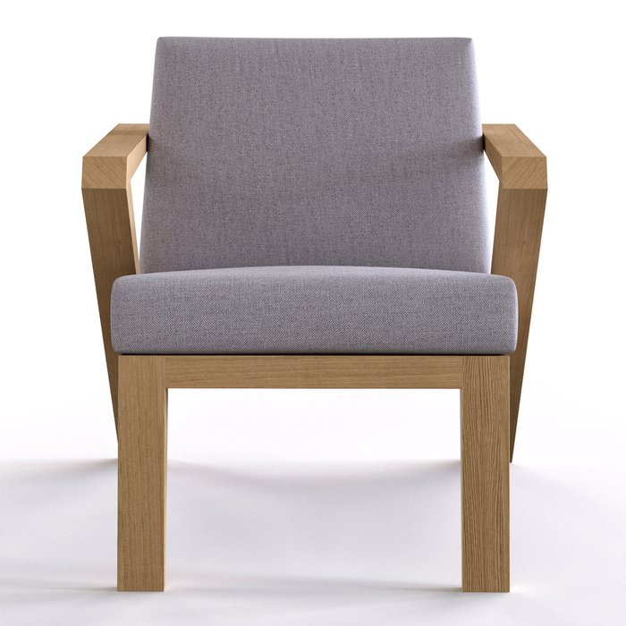 Кресло Three серо-бежевого цвета - лучшие Интерьерные кресла в INMYROOM
