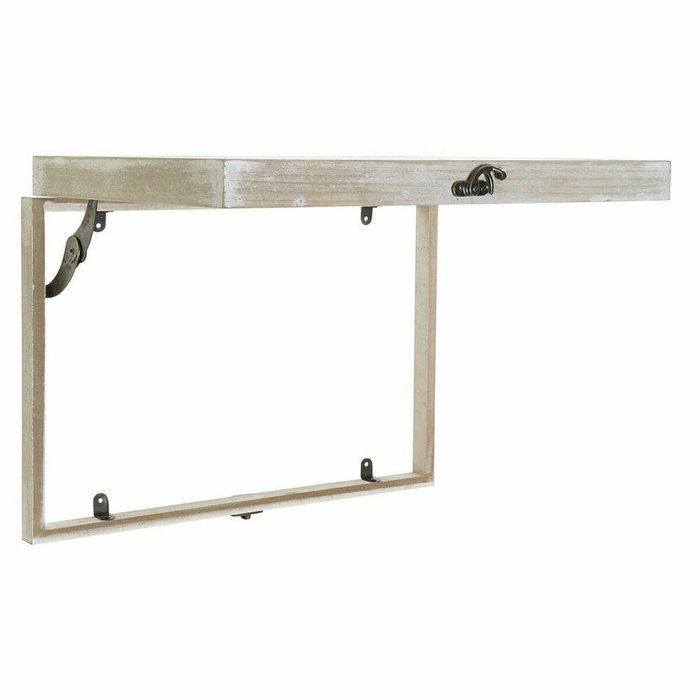 Шкаф для ключей Чёрный Позолоченный Деревянный MDF 2 штук 46,5 x 6 x 31,5 cm - лучшие Ключницы в INMYROOM