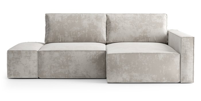 Угловой диван-кровать Софт бежевого цвета правый с банкеткой - купить Угловые диваны по цене 69000 Угловой диван-кровать Софт бежевого цвета правый с банкеткой - купить Угловые диваны по цене 69000