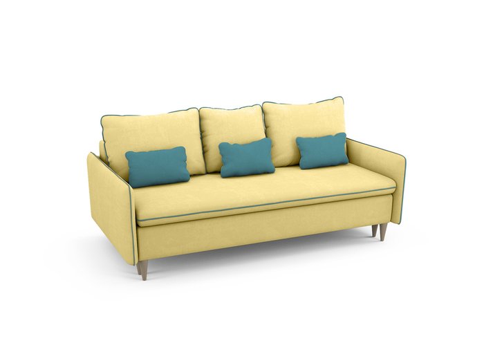 Диван-кровать Ron желтого цвета - лучшие Прямые диваны в INMYROOM
