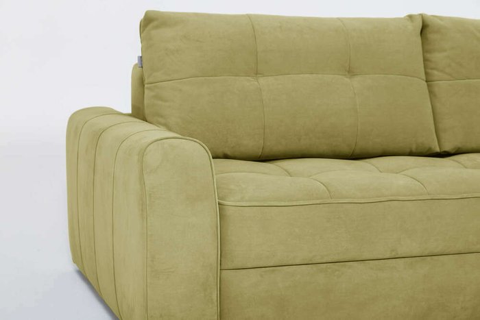 Угловой диван-кровать Soft II зеленого цвета (правый) - лучшие Угловые диваны в INMYROOM