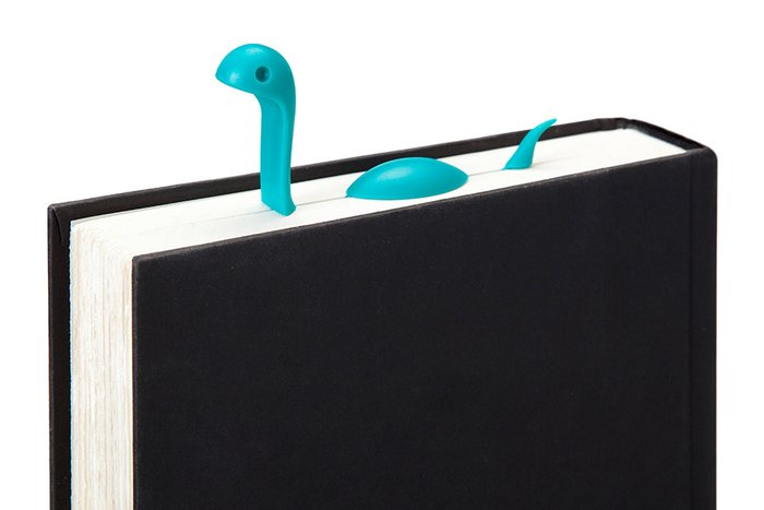 Закладка Nessie Tale бирюзовая из пластика - купить Аксессуары для офиса по цене 490.0