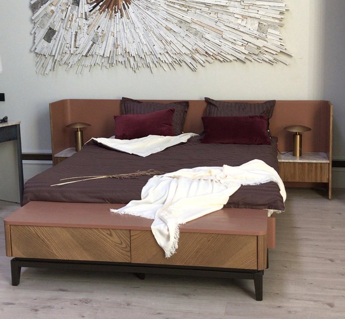 Кровать Briotti цвет Умбра 180х200 - купить Кровати для спальни по цене 185200.0