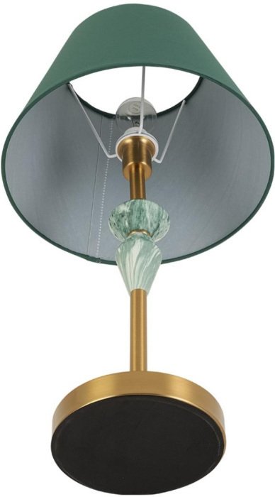 Настольная лампа с выключателем Lumion Vermont 8275/1T латунь/зеленый, металл/керамика/ткань Е14 1*40W 220V - лучшие Настольные лампы в INMYROOM Настольная лампа с выключателем Lumion Vermont 8275/1T латунь/зеленый, металл/керамика/ткань Е14 1*40W 220V - лучшие Настольные лампы в INMYROOM