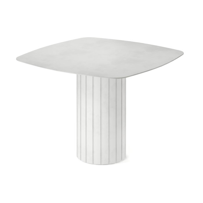Обеденный стол квадратный Мелеф белого цвета