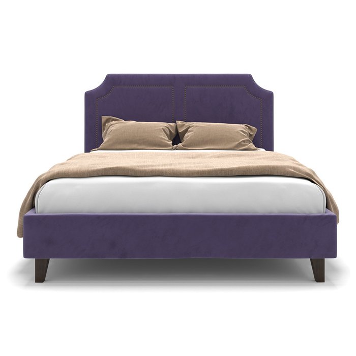 Кровать Kimberly фиолетового цвета на ножках 140х200 - купить Кровати для спальни по цене 54900.0