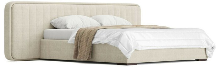 Кровать Forma-2 180х200 бежевого цвета с просторчкой без подъемного механизма