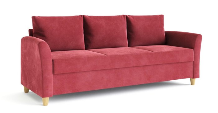 Диван-кровать Катарина красного цвета - купить Прямые диваны по цене 53809.0