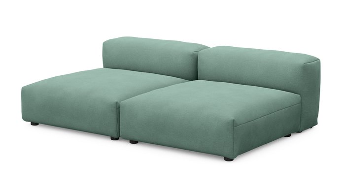 Прямой диван Фиджи темно-мятного цвета - купить Прямые диваны по цене 46800.0