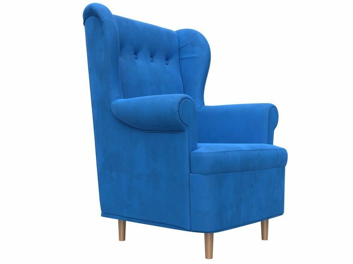 Кресло Торин темно-голубого цвета - лучшие Интерьерные кресла в INMYROOM