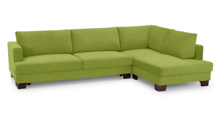 Угловой диван-кровать Марсель зеленого цвета - купить Угловые диваны по цене 111900.0
