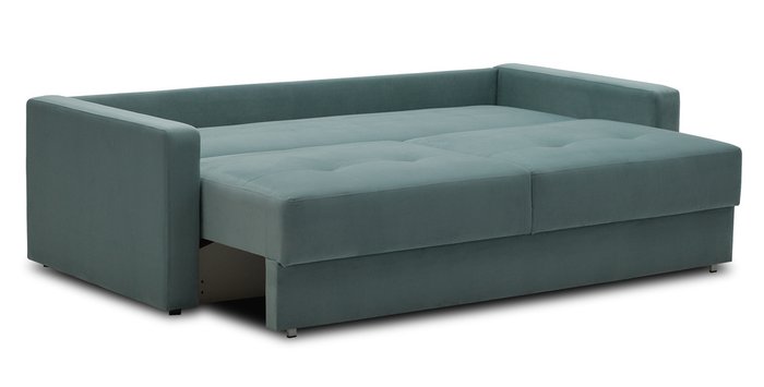 Прямой диван-кровать Сити  голубого цвета - купить Прямые диваны по цене 32300.0