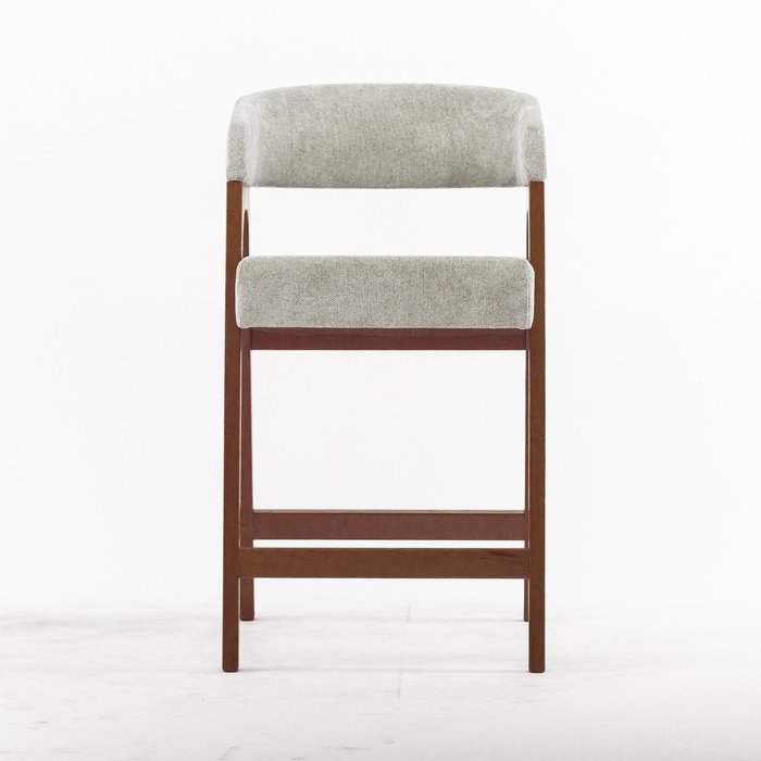 Барный стул Берн светло-серого цвета - купить Барные стулья по цене 27590