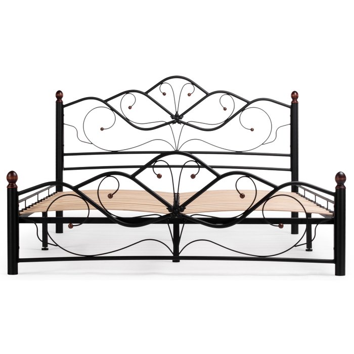 Кровать с основанием Виктори 160х200 черного цвета - лучшие Кровати для спальни в INMYROOM