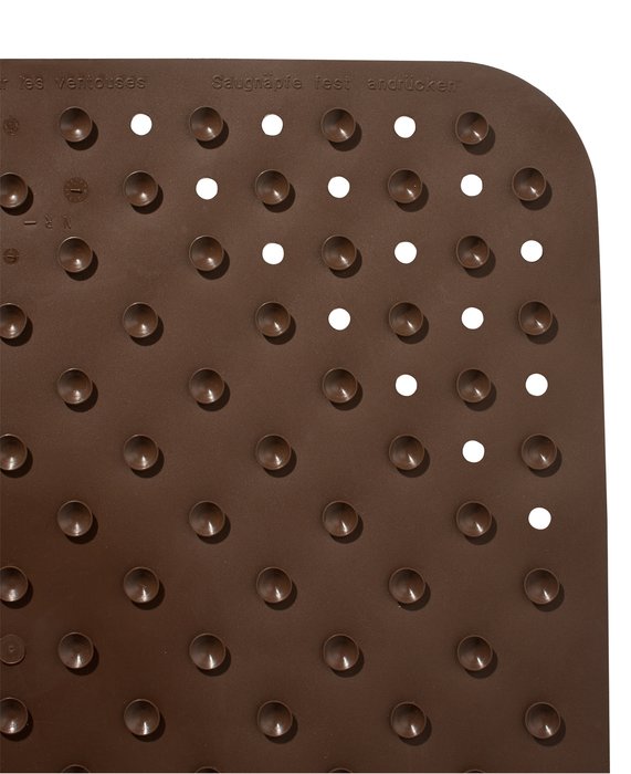 Коврик противоскользящий Plattfuss 54х54 коричневого цвета - лучшие Коврики для ванной в INMYROOM