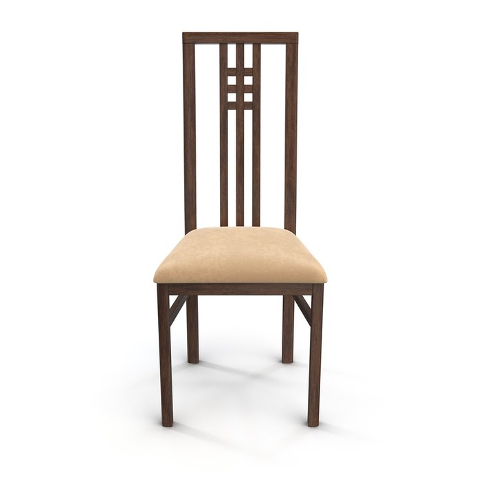 Деревянный стул Palermo U коричнево-бежевого цвета - купить Обеденные стулья по цене 5900.0