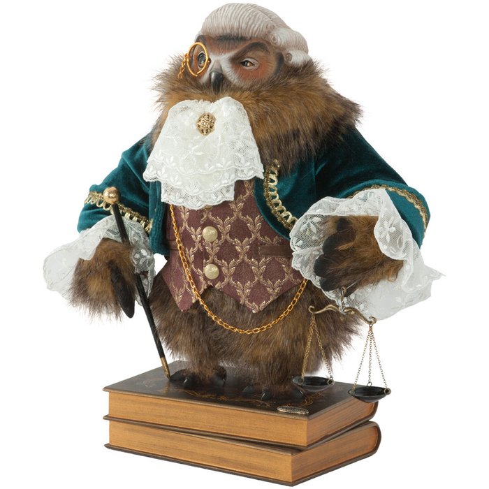 Коллекционная кукла Филин Соломон коричневого цвета - купить Фигуры и статуэтки по цене 16613.0