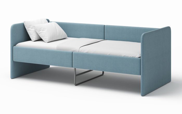 Кровать-диван Donny 70х160 голубого цвета без подъемного механизма