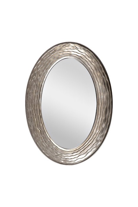 Настенное зеркало в рама бронзового цвета