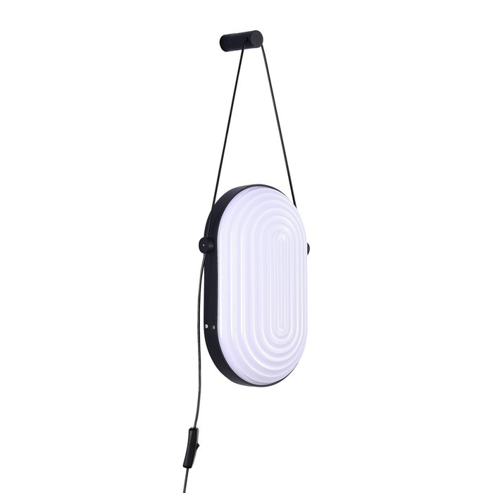 Бра ST-Luce Черный/Белый LED 1*9W 3000K AIRE - купить Бра и настенные светильники по цене 12990.0
